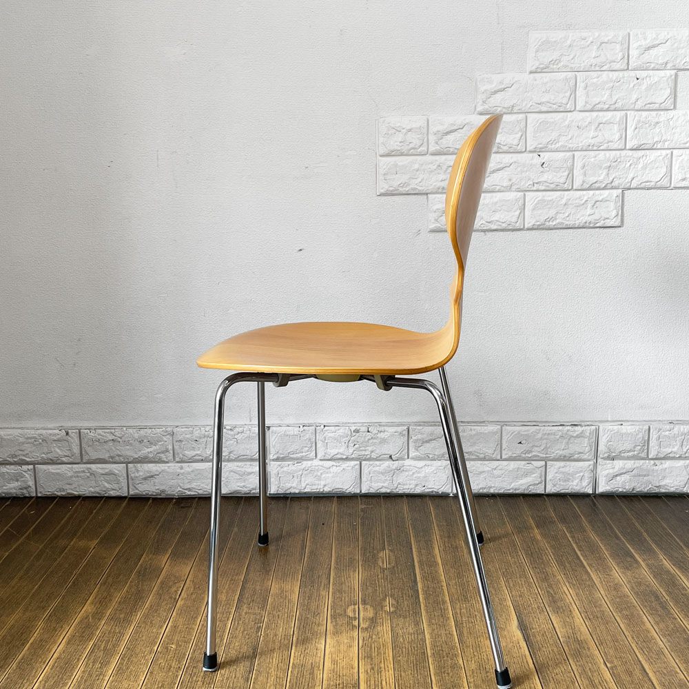 フリッツハンセン Fritz Hansen 3101 アリンコチェア アントチェア 4本脚 ナチュラルビーチ ラッカー仕上げ フェルトグライズ アルネ・ヤコブセン E ◎