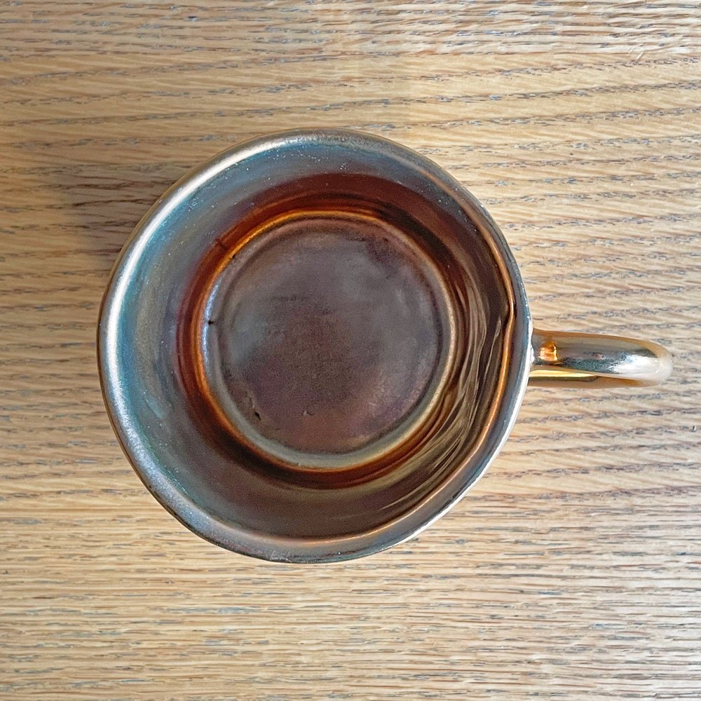 クーンケラミック Kuhn Keramik スカル 髑髏 コーヒーカップ マグカップ ALICE medium coffee cup ゴールドコーティング 金メッキ ドイツ 希少 ♪