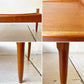ハイク HIKE オリジナルファニチャー Original furniture ガラスソファテーブル Glass sofa tableチーク材 W100cm 北欧デザイン ★