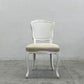 サラグレース Sarah Grace SGD デビュー ダイニングチェア DEBUT DINING CHAIR CHARM BD WHITE&NATURAL LINEN ラタンバック アンティーク風 オーク材 参考価格約55,000円A〓