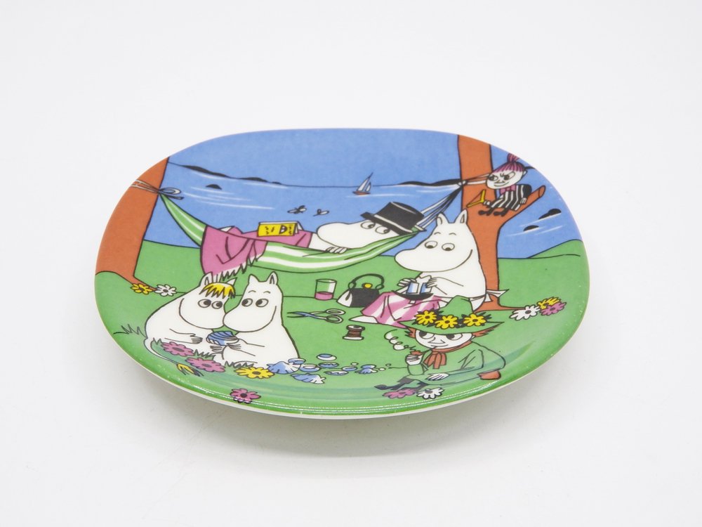 アラビア ARABIA ムーミン Moomin ハッピートゥギャザー Happy Together プレート 飾り皿 1995-2005 廃番 フィンランド 北欧食器 A ●