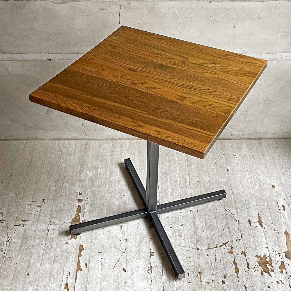 アクメファニチャー ACME Furniture グランビュー GRANDVIEW カフェテーブル オーク無垢材 スチール スクエア天板 W65cm ♪