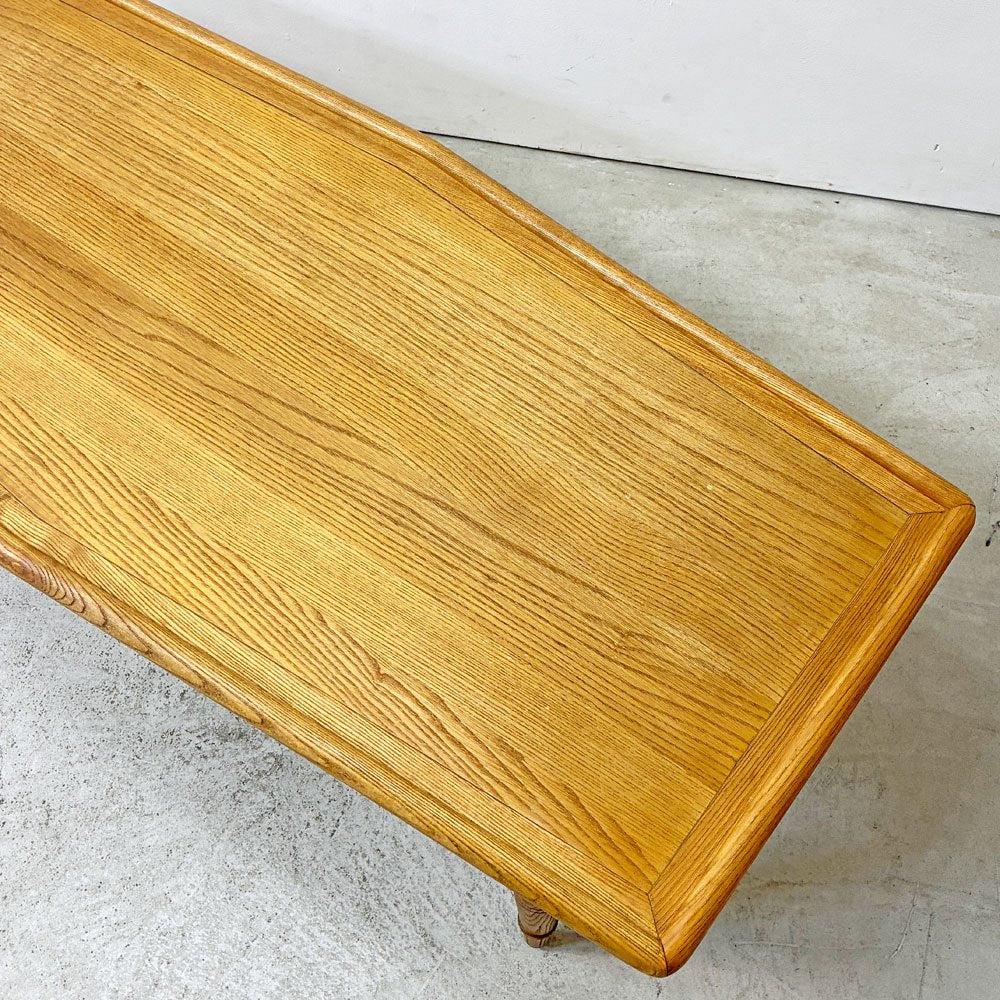 ジャーナルスタンダードファニチャー j.s.F アビー ABBEY コーヒーテーブル COFFEE TABLE アッシュ材 W130cm 廃番 ●