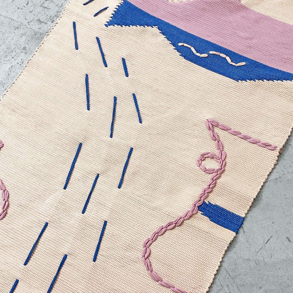 イデー IDEE グール GUR ラグ Laura Riedo 70×120 コットン ポルトガル製 定価 ￥38,500- ●