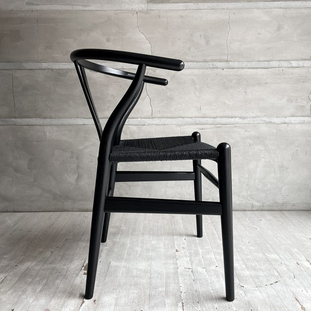 カールハンセン＆サン Carl Hansen & Son CH24 Yチェア ブラックラッカー × ブラックペーパーコード ハンス・J・ウェグナー オーク材 美品 ♪