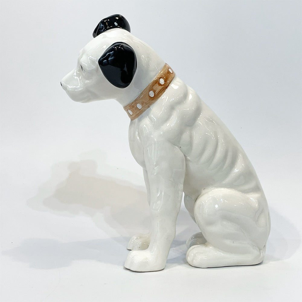 ビクター犬 Victor ニッパー君 Nipper 犬 陶器製 高さ23cm オブジェ 置物 インテリア 昭和レトロ ★