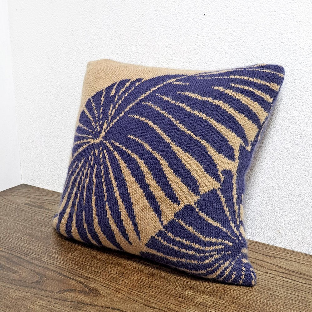 タブラ ラサ Tabula Rasa ニットクッション ボタニカル柄 50×50cm ニューヨーク ●