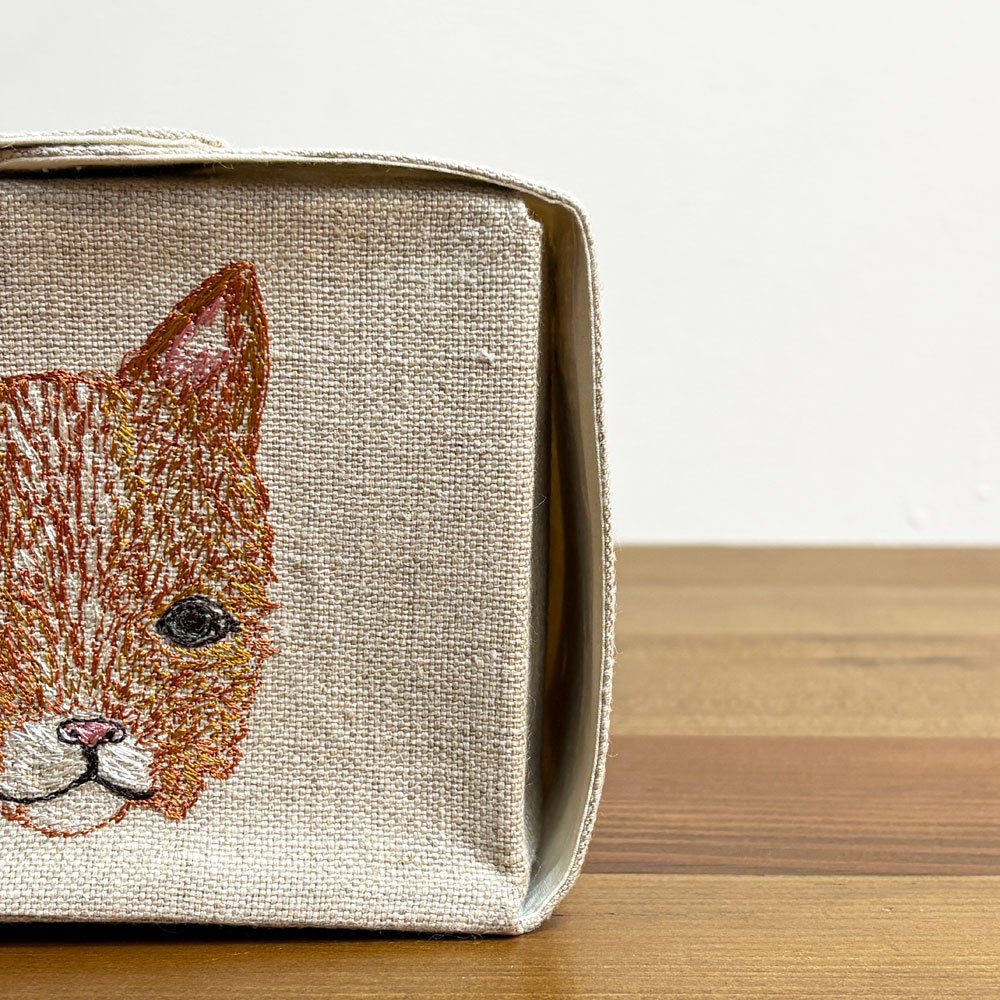 コーラルアンドタスク Coral & Tusk Dogs and Toys ティッシュボックスカバー リネン マグネット 刺繍 ●