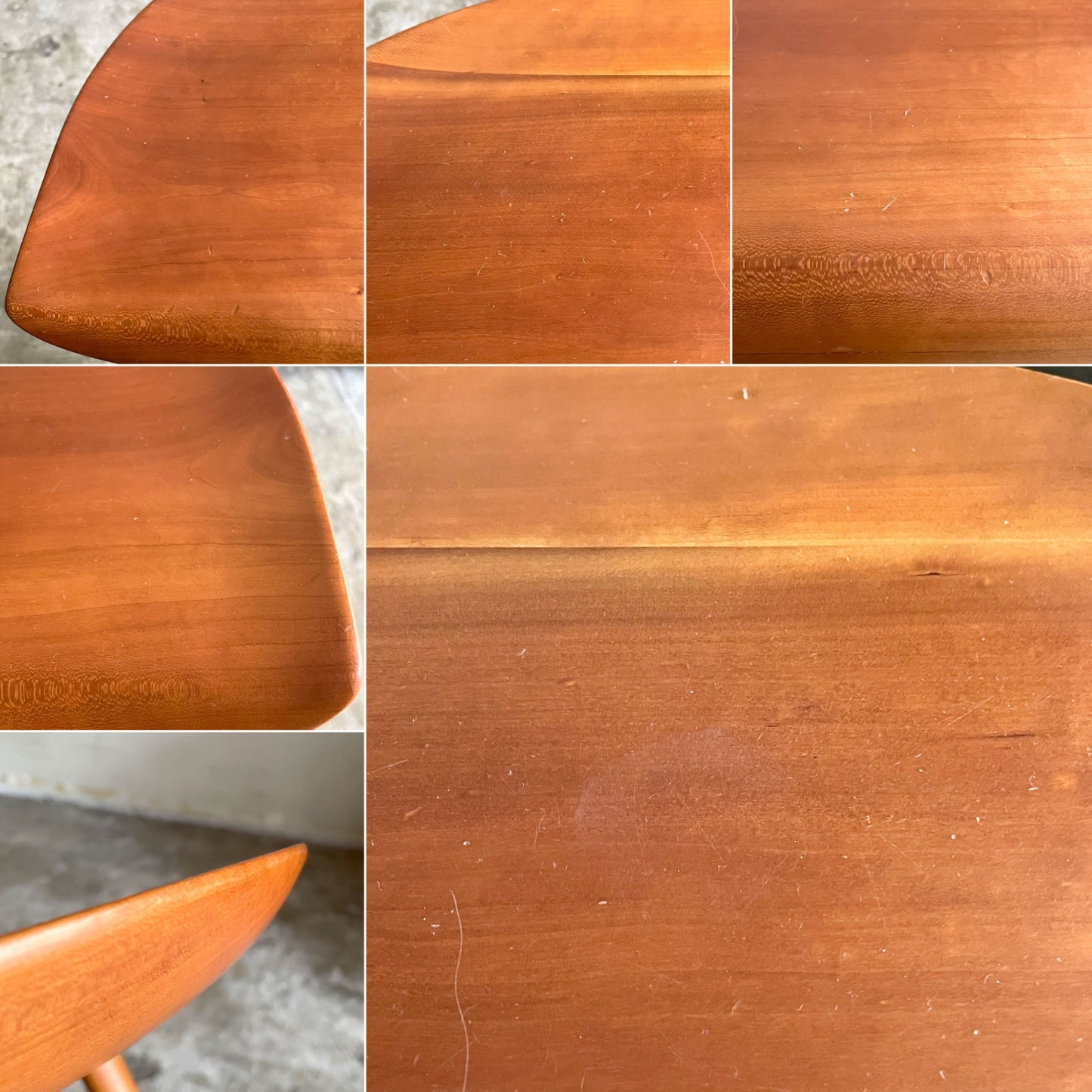シキファニチア SIKI FURNITURE スツールテーブル STOOL TABLE 1 サイドテーブル ブラックチェリー無垢材 W45cm 板座 国産家具 ■