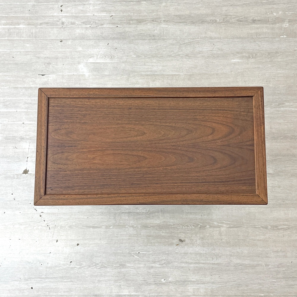 ジャパンビンテージ 木製 花台 飾り棚 サイドテーブル チーク材 W52cm vintage ●