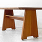 クラフトファニチャー Craft furniture ダイニングテーブル ウォールナット無垢材  耳付き 天然木 アジャスター付き W130cm ●