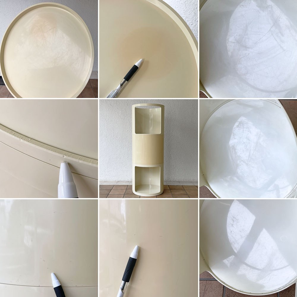 カルテル Kartell ラウンドエレメント Round Element Hタイプ 3段 ホワイト アンナ・カステッリ・フェリエーリ イタリア ◇