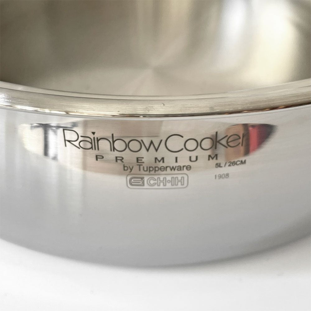 タッパーウェア Tupperware レインボークッカー プレミアム II 26cm 深鍋 両手鍋 アルミ ステンレス 全面多層構造 無水調理 アメリカ ★
