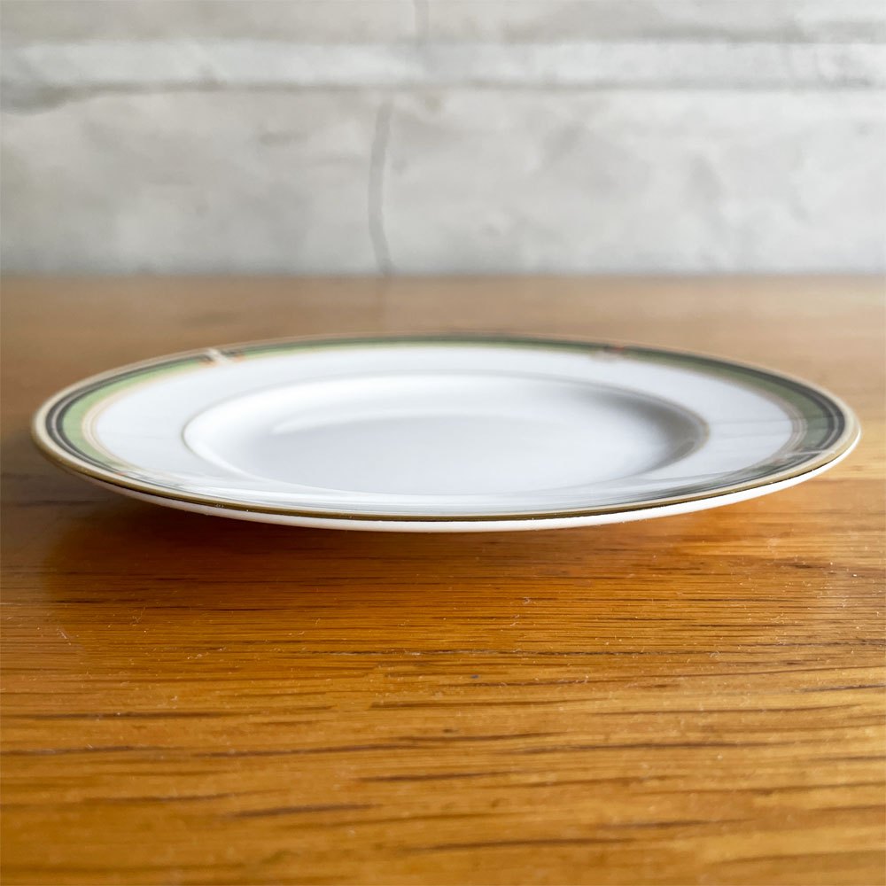 ウェッジウッド WEDGWOOD オベロン oberon パン皿 15cm 3枚セット 金彩 旧刻印 英国 廃番 ♪