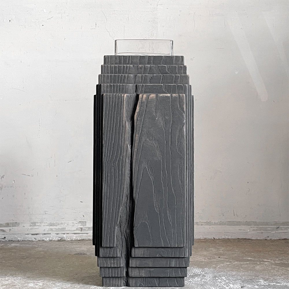 シモオ デザイン Shimoo Design 下尾和彦・さおり 浮様 Brion Vase 花器 フラワーベース H46cm 現代作家 雨晴 AMAHARE取り扱い ■