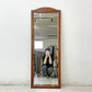 ビンテージ Vintage ミラー 全身鏡 姿見 オーク材 クラシカルデザイン H123cm ●