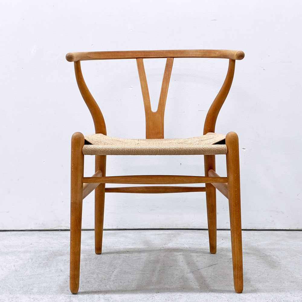カールハンセン＆サン Carl Hansen & Son CH24 Yチェア オイルフィニッシュ ビーチ材 ハンス・J・ウェグナー デンマーク ペーパーコード張替済 日本仕様サイズ ビンテージ A ●