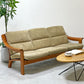PJ ファニチャー PJ furniture チーク無垢材 3pソファ 3シーター POUL JEPPESEN デンマークビンテージ ●
