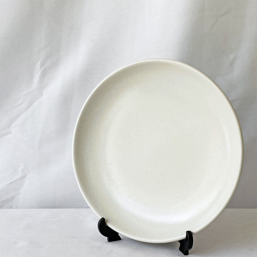 <BR>ヒースセラミックス HEATH CERAMICS デザートプレート ホワイト Φ21cm 陶器 アメリカ シンプルデザイン ◇