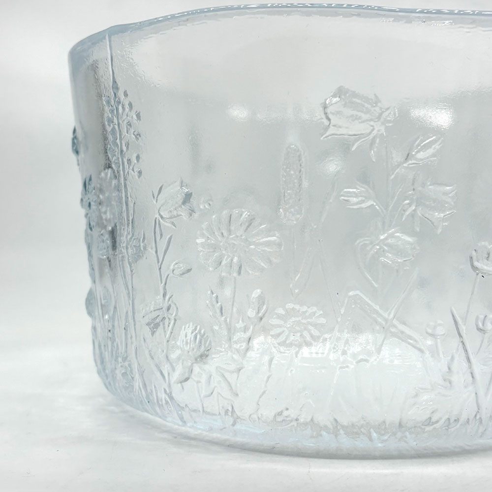 コスタボダ KOSTA BODA ウラ ULLA ガラスボウル 花柄 ガラスボウル W20cm Kjell Engman 北欧食器 スウェーデン ●