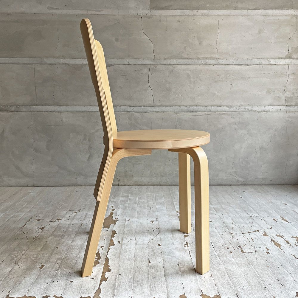 アルテック artek チェア66 Chair66 ダイニングチェア バーチ材 ナチュラルラッカー アルヴァ・アアルト フィンランド 北欧家具 日本仕様 ♪