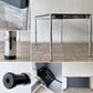 USMモジュラーファニチャー USM Haller USMハラーテーブル ワーキングデスク ダイニングテーブル MDF ミッドグレー W150×D75×H74cm アジャスター ◇