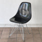 ハーマンミラー Herman Miller サイドシェルチェア 現行FRP製 ブラック エッフェルベース ジンク C&R イームズ ミッドセンチュリー ◇