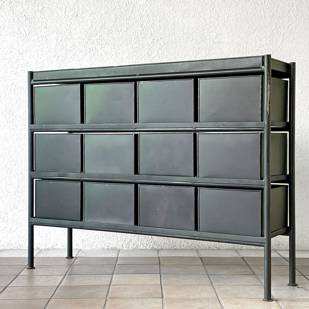 ジャーナルスタンダードファニチャー j.s.F ギデル GUIDEL 12ドロワーズチェスト 12 DRAWERS CHEST インダストリアルデザイン 廃番 ◇