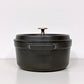 ストウブ STAUB ピコ ココット ラウンド 両手鍋 ブラック 22cm 鋳物 キャセロール ガス オーブン IH対応 フランス ◎