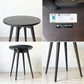 冨士ファニチア FUJI FURNITURE ナギ Nagi サイドテーブル T04510S オーク材 ダークブラウン 天板Φ40cm 小林幹也 ★