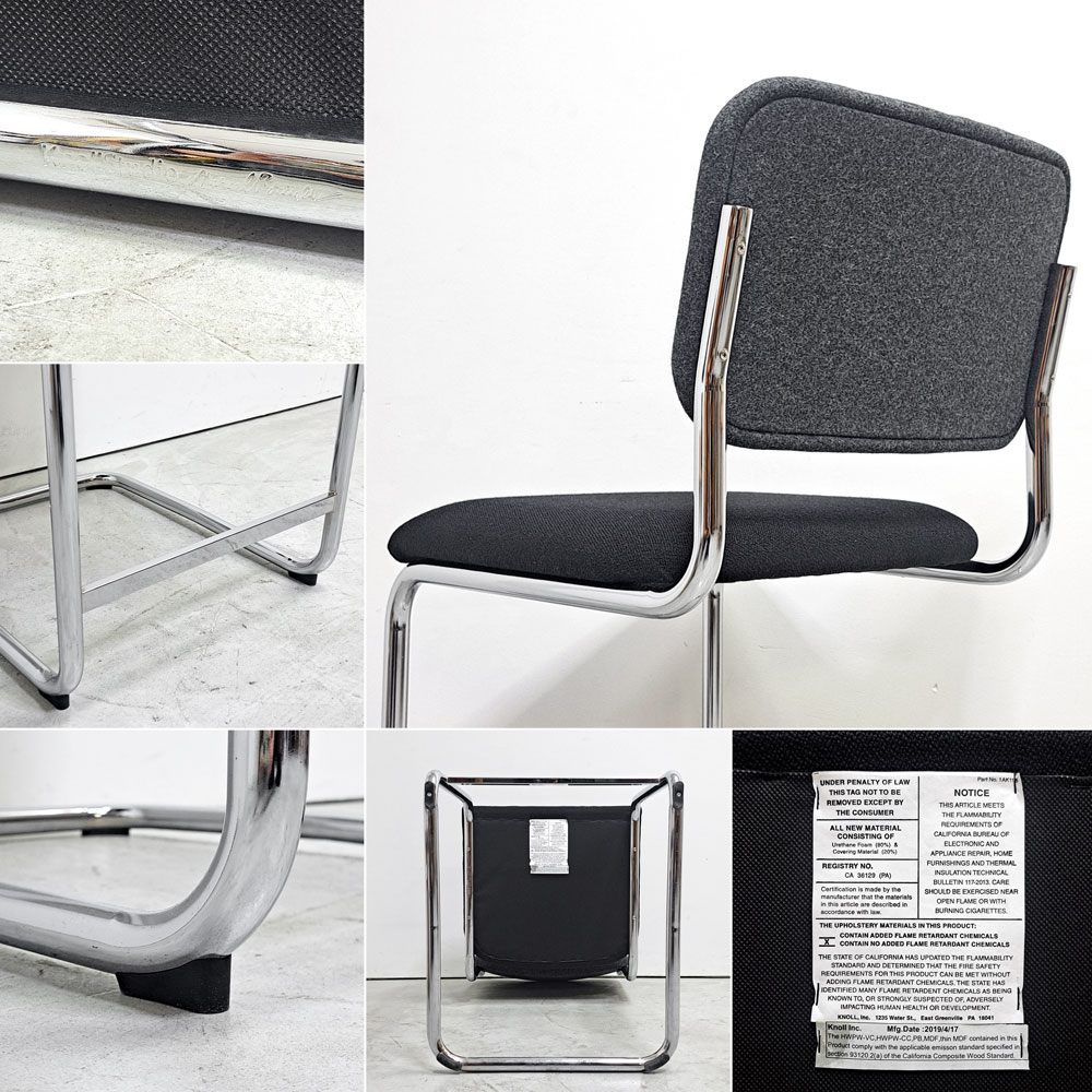 ノルスタジオ Knoll Studio ノール ブロイヤーコレクション Breuer Collection チェスカスツール CESCA STOOL アームレス カウンタースツール H96.5cm マルセル・ブロイヤー ●