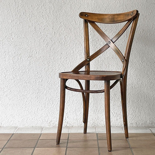 トン TON クロスバック ベントウッドチェア CrossBack Bentwood chair ダイニングチェア 曲木椅子 ビーチ材 チェコ製 ◇