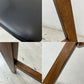 ジャーナルスタンダードファニチャー j.s.F シノン CHINON CHAIR ダイニングチェア PVCレザーシート  ラバーウッド材 ブラック A ●