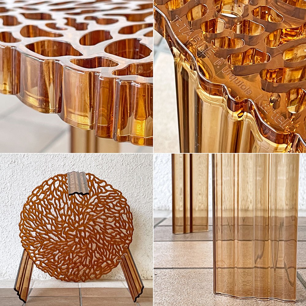 カルテル Kartell ティーテーブル ハイ T-TABLE サイドテーブル ブラック φ50×H44cm パトリシア・ウルキオラ イタリア 定価￥51,500- ◇