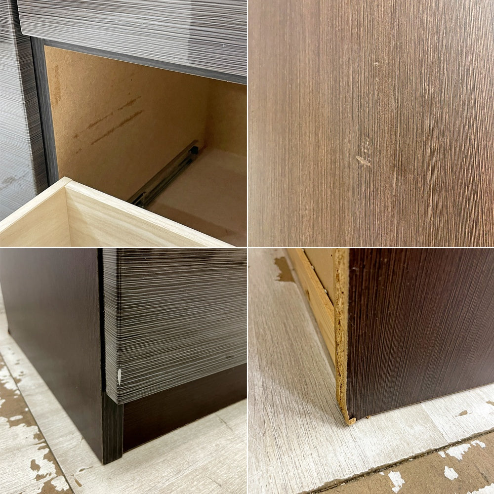関家具 ミルコⅡ オープンダイニングボード 幅120㎝ 木目オーク キッチン 食器棚 レンジ台 電源2口 定価\63,690- ●