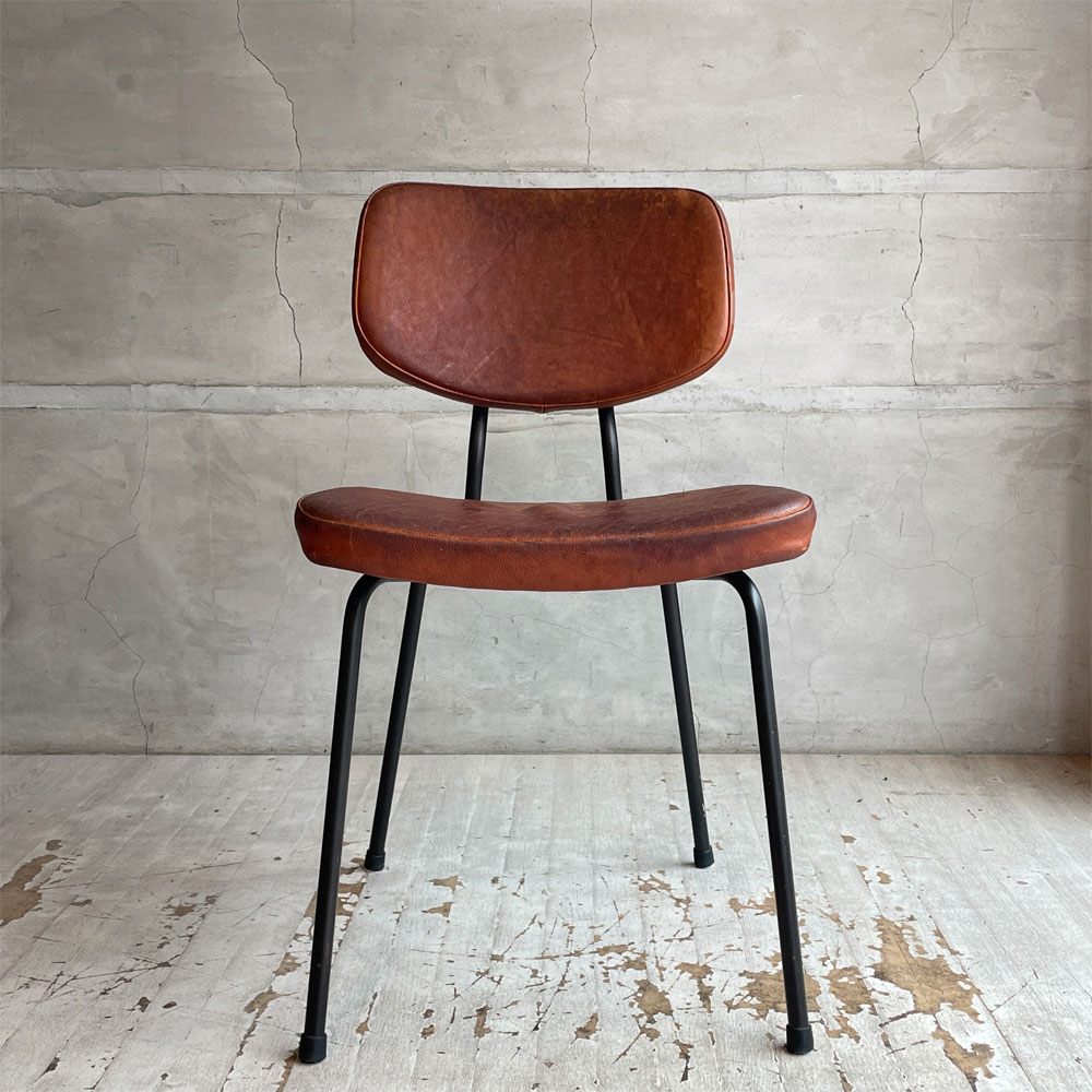 トラックファニチャー TRUCK FURNITURE スット ダイニングチェア SUTTO DINING CHAIR レザー×スチールフレーム インダストリアル ♪