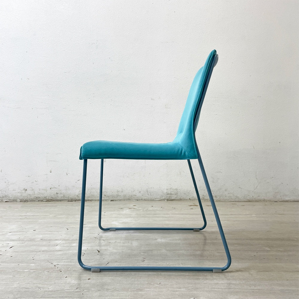 カッシーナ Cassina ixc. メンブレン MEMBRANE スタッキングチェア ダイニングチェア ブルー イタリア B ●