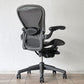 ハーマンミラー Herman Miller アーロンチェア Bサイズ ランバーサポート フル装備 グラファイトベース ビル・スタンフ ＆ ドン・チャドウィック ◇