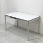 USMモジュラーファニチャー USM Haller USMハラーテーブル ワーキングデスク ダイニングテーブル W125×D75×H74cm パールグレーラミネート(ホワイト) 高さ調整機能付 ●