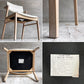 シギヤマ家具 CC-003CHAIR セミアームチェア ダイニングチェア オーク材 PVCレザー ホワイト  モダンテイスト A ♪