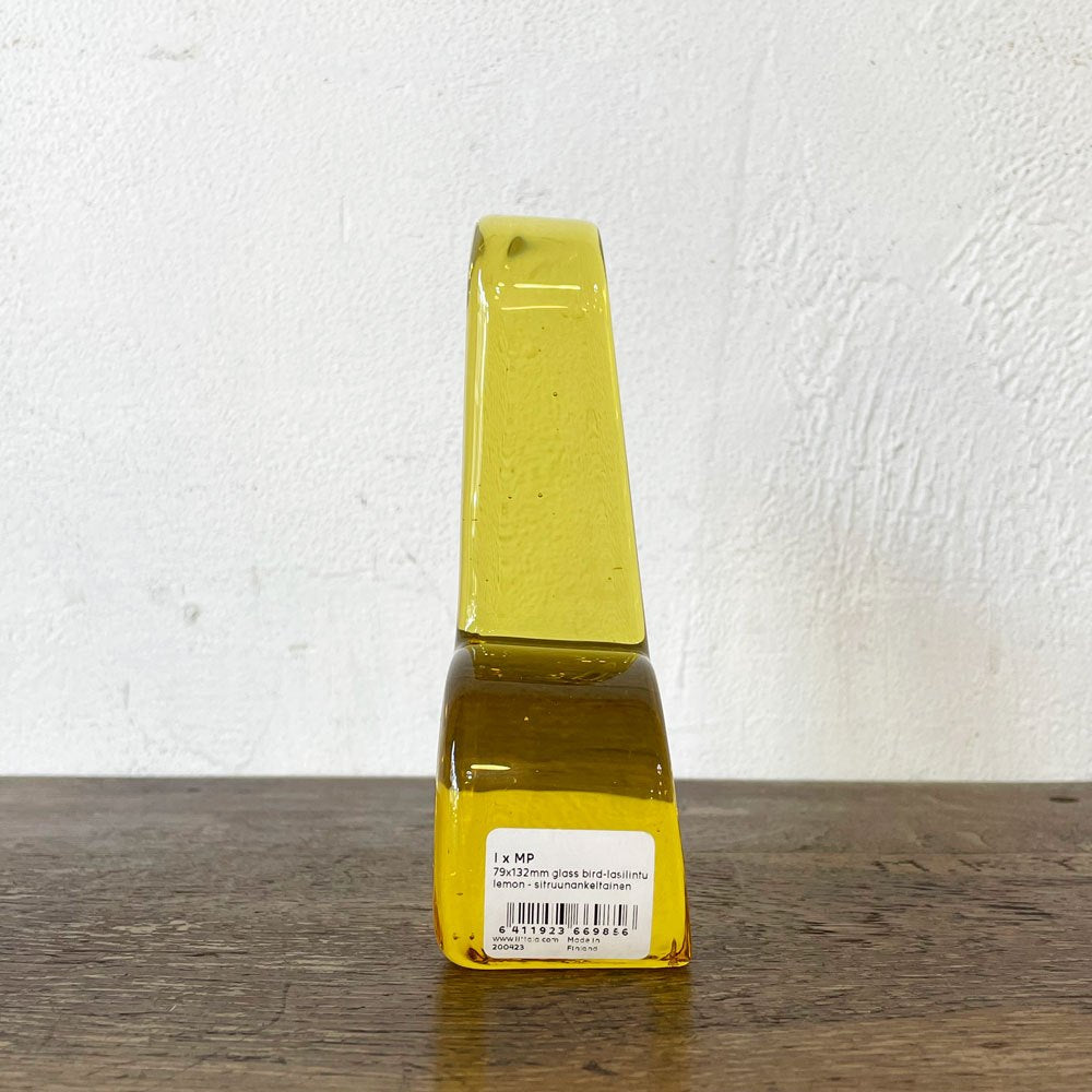 イッタラ iittala ミナペルホネン mina perhonen ガラスバード レモン イエロー 皆川明 オブジェ ペーパーウェイト フィンランド 北欧雑貨 箱付 ★