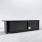 ノーウェアライクホーム NOWHERE LIKE HOME リンダ LINDA テレビボード ローボード w150～246cm オーク材 蛇腹扉 スチール ブラック 関家具 参考価格￥155,100-  展示品  ●