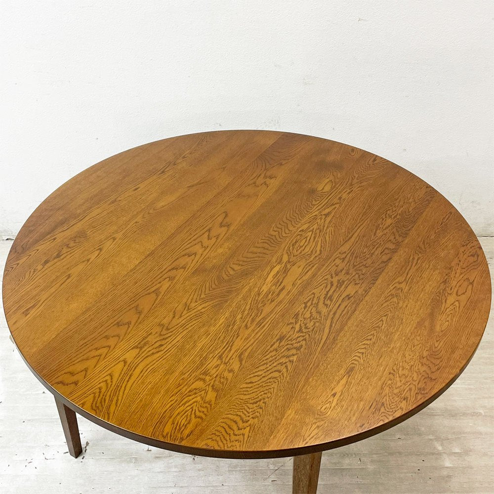 スタンダードトレード STANDARD TRADE Straight Leg Table DNT-03C Round ラウンド ダイニングテーブル ダークオーク 定価¥388,000- ●