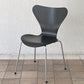 フリッツハンセン Fritz Hansen セブンチェア ダイニングチェア カラードアッシュ ブラック アルネ・ヤコブセン 北欧 デンマーク 定価￥76,780- 美品 A ◇