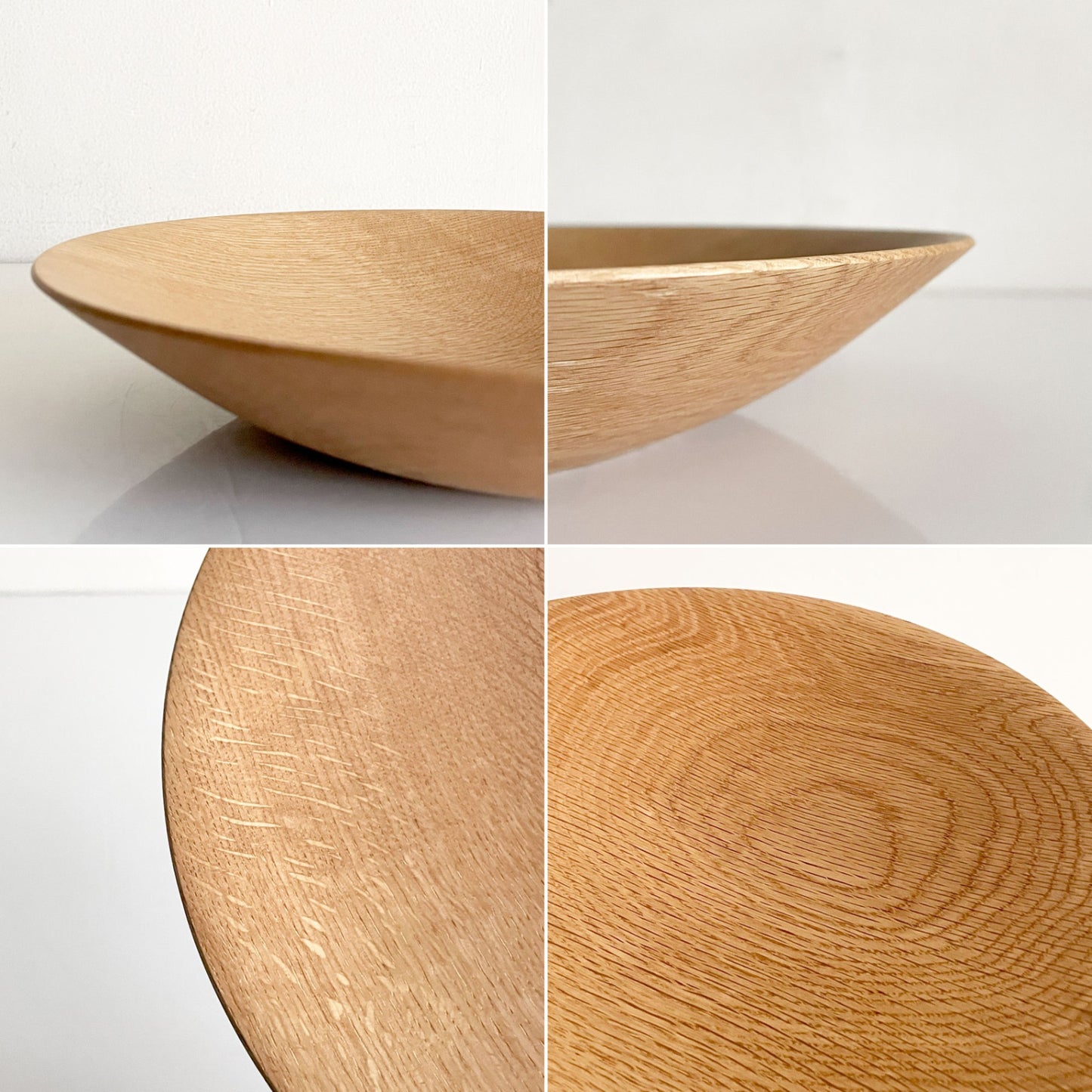 前田洋 ミズナラ 木製プレート 平皿 丸皿 Φ25cm 木工 前田洋工作室 現代作家 B ■
