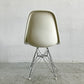 ハーマンミラー Herman Miller サイドシェルチェア FRP製 3rdビンテージ パーチメントシェル PVCレザー ホワイト系 エッフェルベース ロータイプ C&R イームズ ミッドセンチュリー 〓