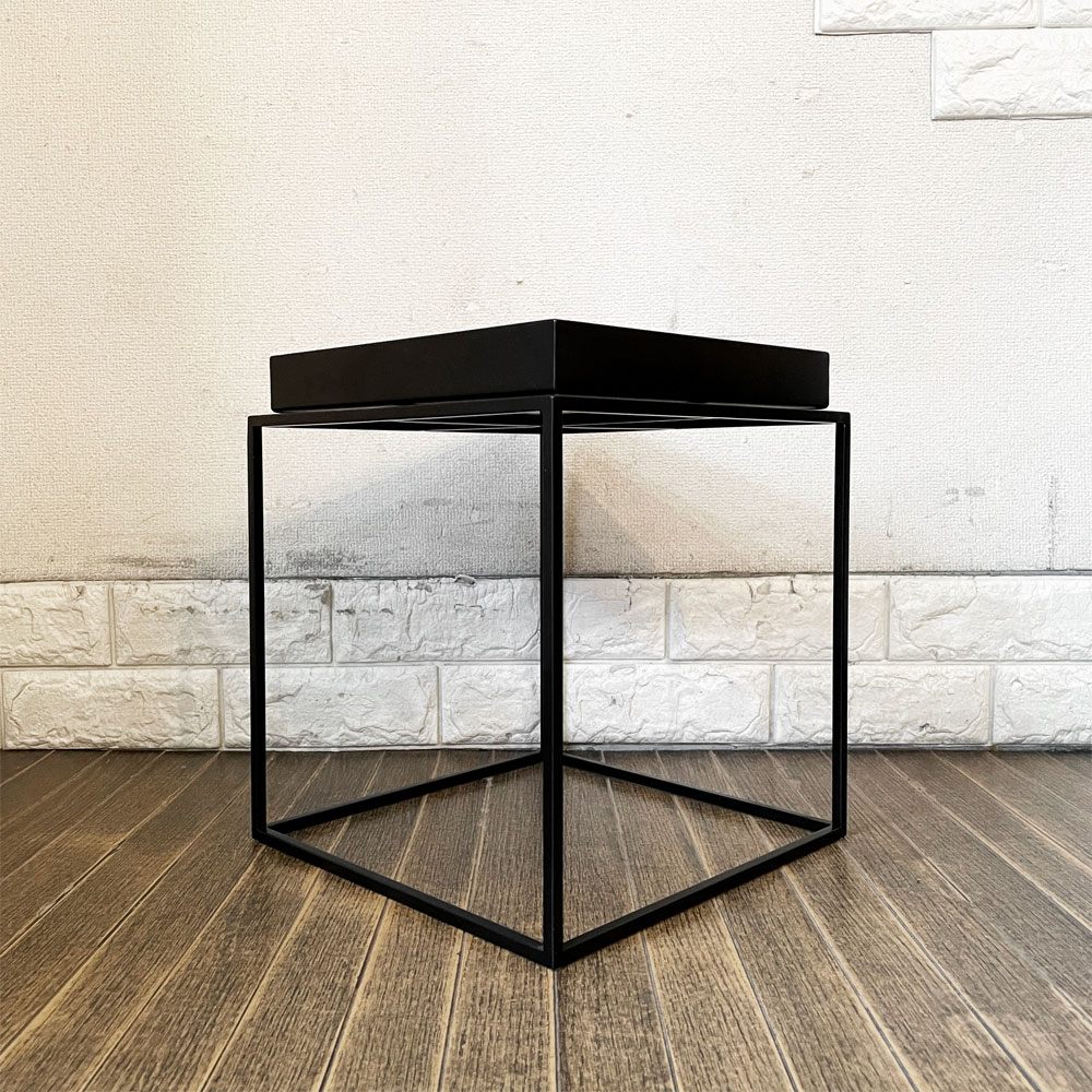 ヘイ HAY トレイテーブル Tray Table S サイドテーブル ブラック スクエア W30cm デンマーク 北欧家具 定価￥38,500- ◎