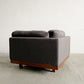 マスターウォール MASTERWAL デニッシュソファ DANISH SOFA コーナーソファ ファブリック ウォールナット無垢材 アカセ木工 展示美品 〓