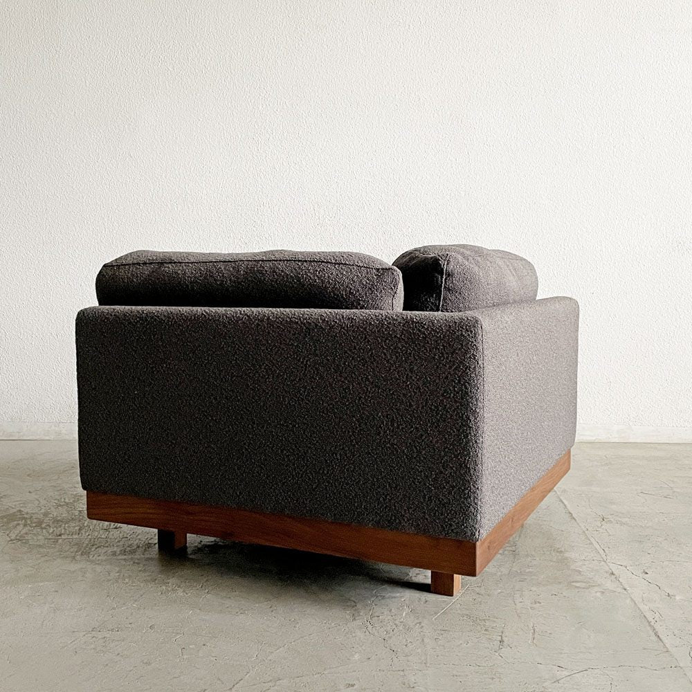 マスターウォール MASTERWAL デニッシュソファ DANISH SOFA コーナーソファ ファブリック ウォールナット無垢材 アカセ木工 展示美品 〓