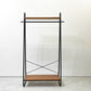 ニコアンド niko and… furniture & supply リビングテリトリー LIVING TERRITORY ハンガーラック オーク材 スチールフレーム インダストリアルデザイン 定価￥14,740- ●